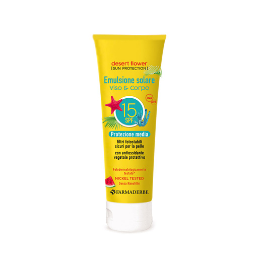 Emulsione solare viso&corpo 15spf -Farmaderbe-